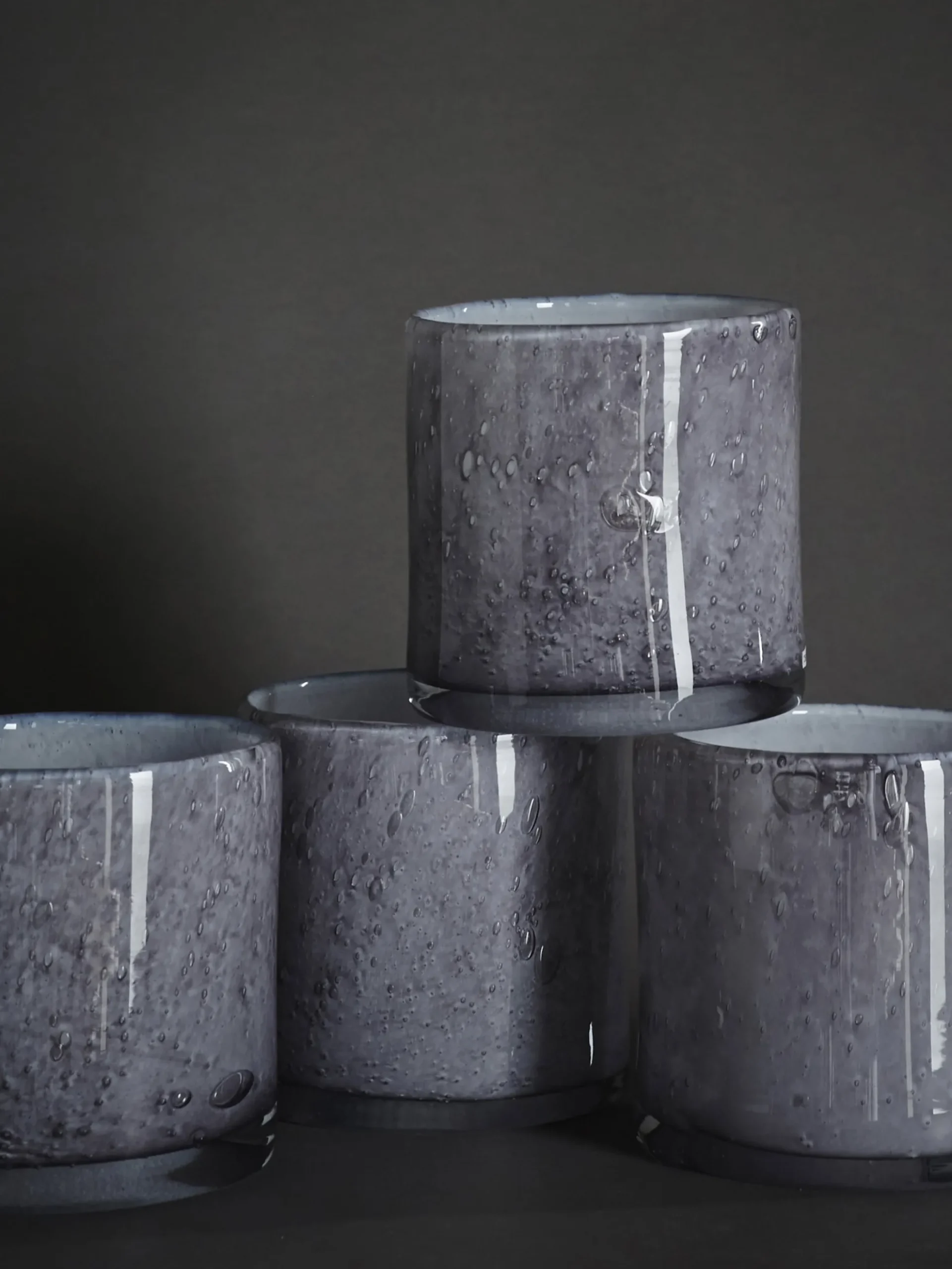 Belle Candle Holder - Cloudy Grey - Large