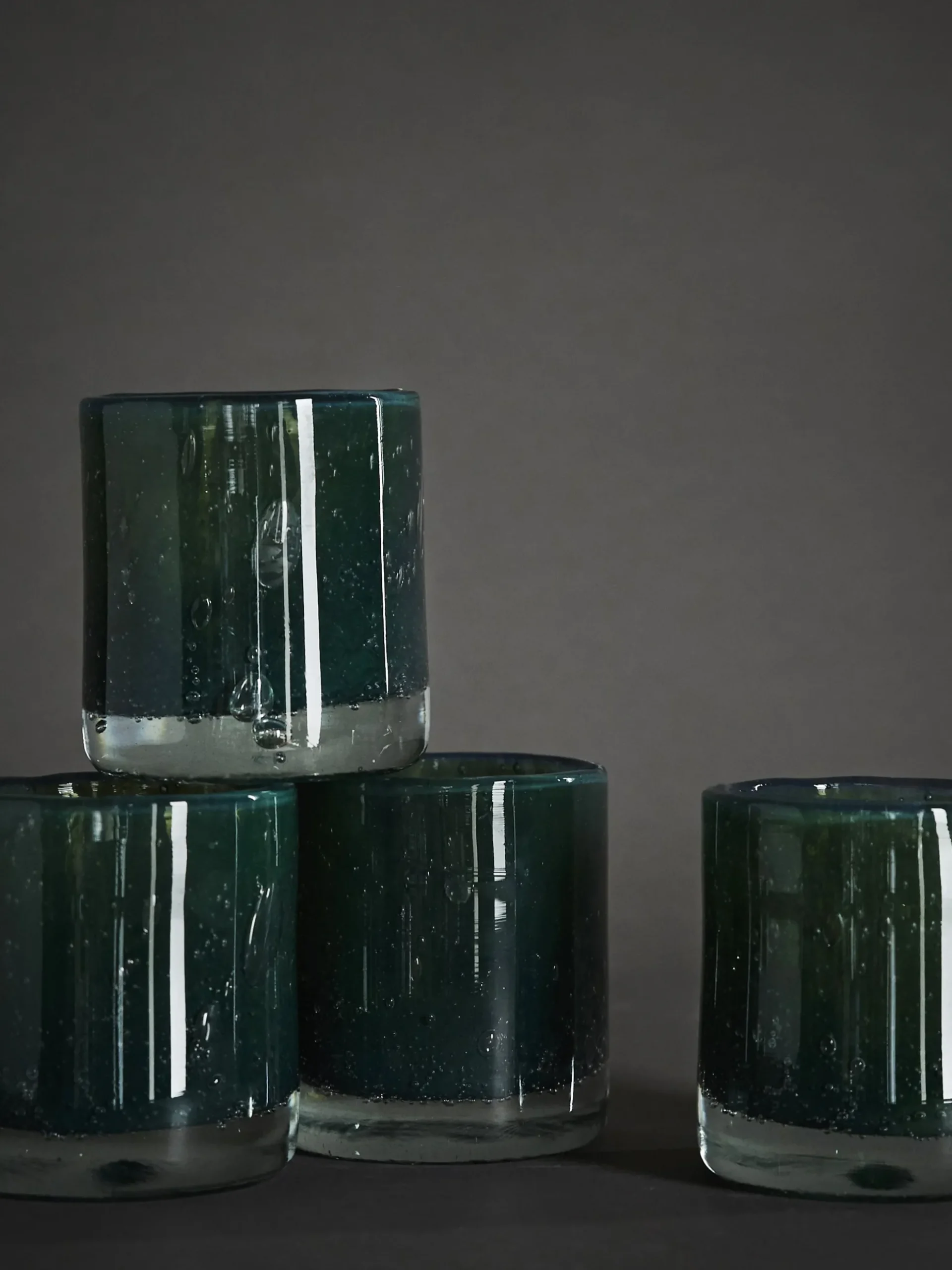 Belle Candle Holder - Moss Green - Small