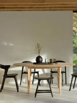 Bok Round Extendable Dining Table - Oak