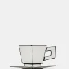 Carte Blanche Cappuccino Cup with Saucer