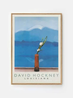 David Hockney - Mount Fuji and Flowers
