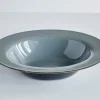 Degustation Large Round Blue Grey and Dark Blue