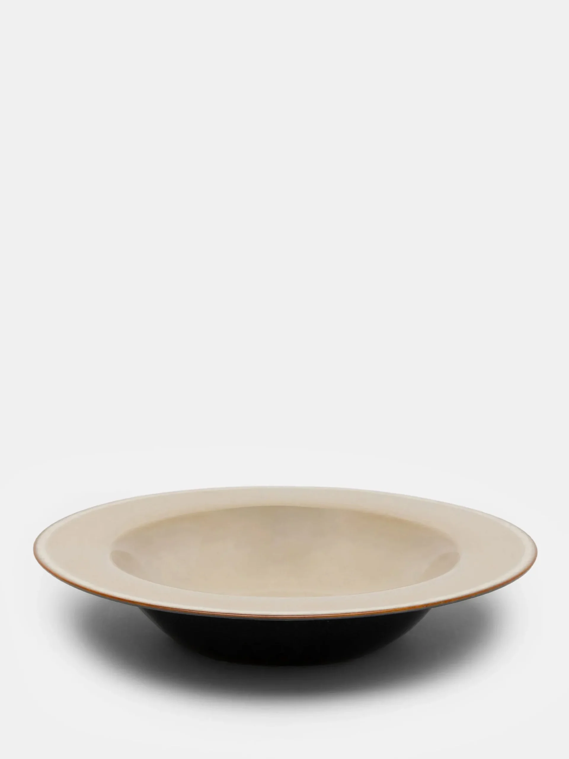 Degustation Large Round Misty Grey and Dark Blue