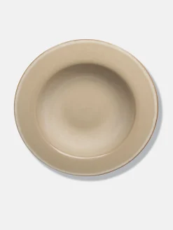 Degustation Large Round Misty Grey and Dark Blue