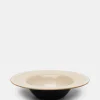 Degustation Small Round Misty Grey and Dark Blue