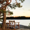 Djurö Lounge Armchair - Teak/White