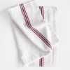 Drapeau Dish Towel - White