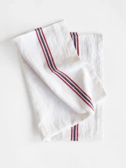 Drapeau Dish Towel - White