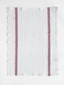 Drapeau Dish Towel - White
