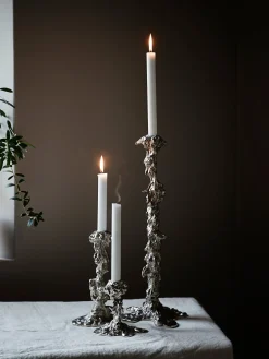 Drip Candle Holder - Silver