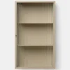 Haze Wall Cabinet - Reeded Glass -Cashmere