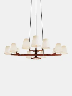Holzstern Chandelier - Rosewood