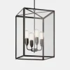 Ilford Large Pendant - Dark Bronze - Clear Glass