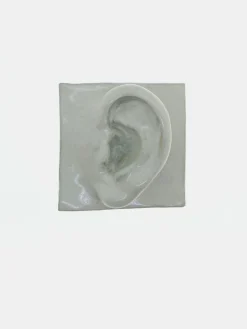 Left Ear - White