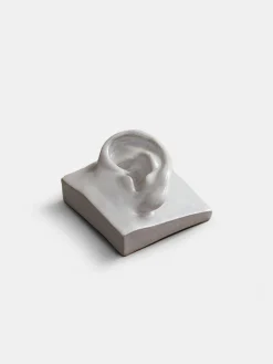 Left Ear - White