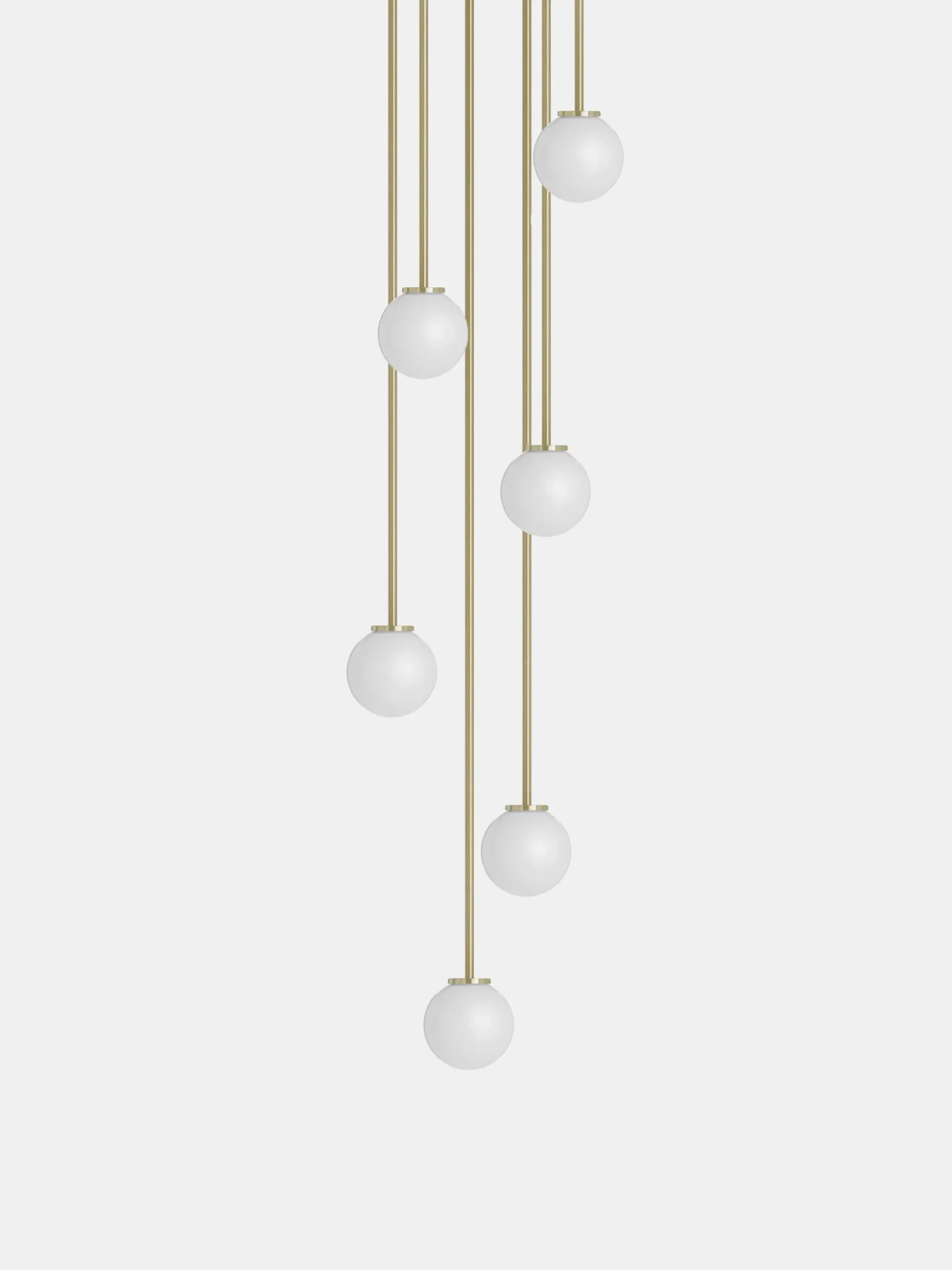 Mezzo Cluster Round 7 - Satin Brass - Large