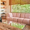 Mirror Block Coffee Table - Clear - 120 cm