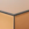 Mirror Block Coffee Table - Smokey Brown - 80 cm