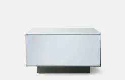 Mirror Block Table - Clear - 60 cm
