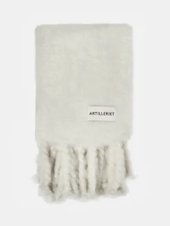 Mohair Tassel Throw - True White