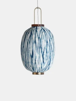 Oval Pendant - Plant Dyed Pattern