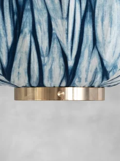 Oval Pendant - Plant Dyed Pattern