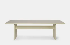 Rink Dining Table - Eggshell