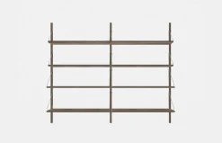 Shelf Library H114,8 Double Section – Dark