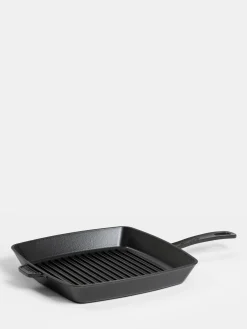 Square Cast Iron Grill Pan Black - 30 cm