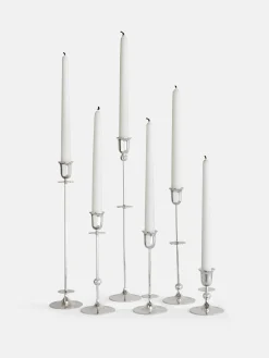 Totem Candle Holder – Silver