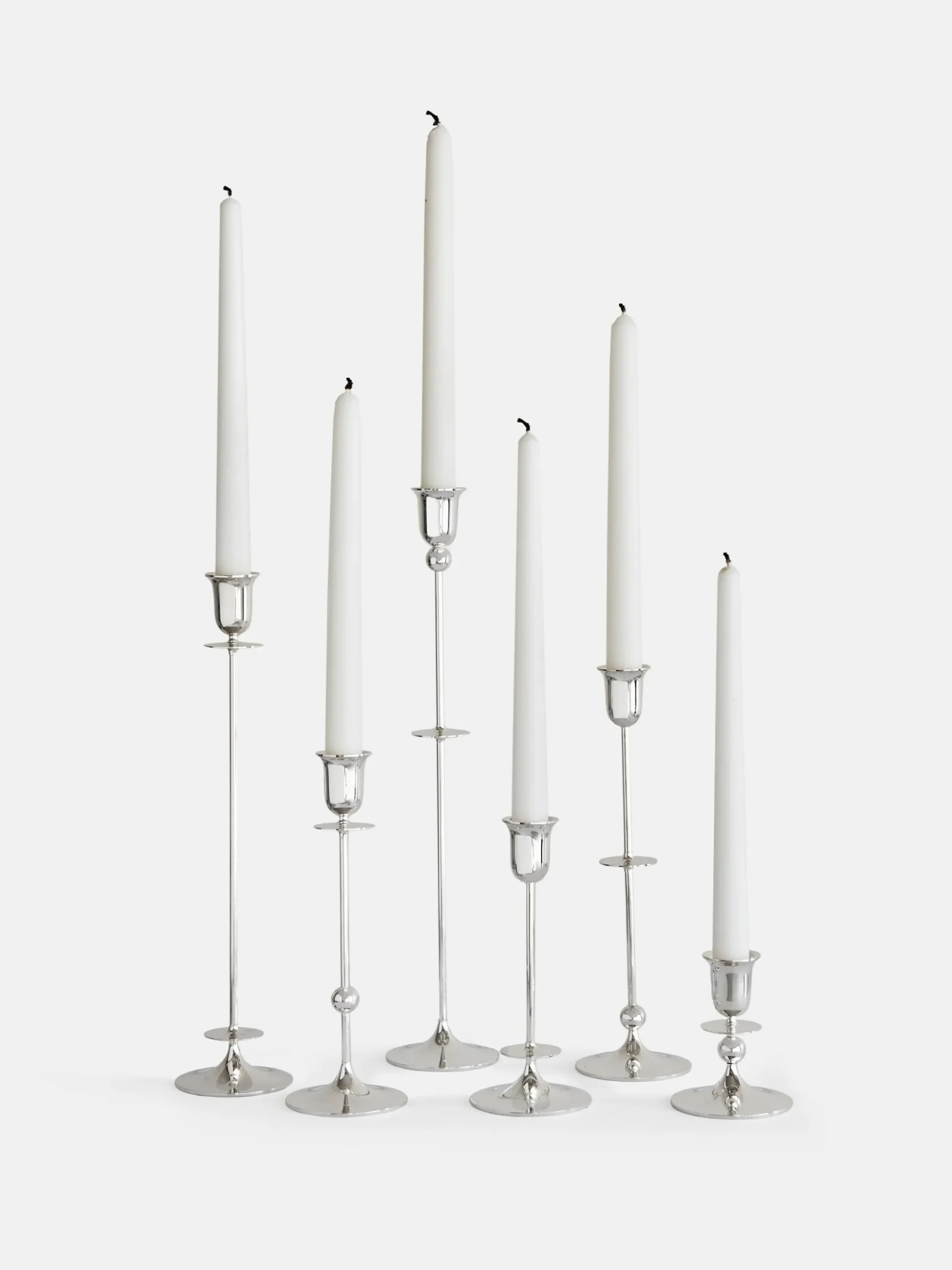 Totem Candle Holder – Silver