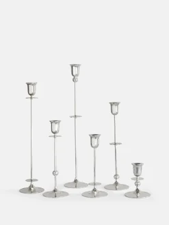Totem Candle Holder – Silver