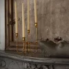 Totem Crown Candle Holder – Brass