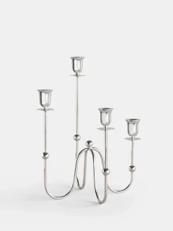Totem Crown Candle Holder – Silver