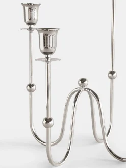 Totem Crown Candle Holder – Silver