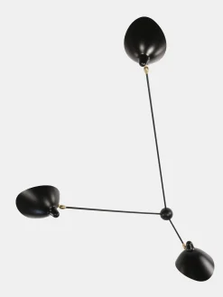 Wall Lamp Three Rotating Straight Arms
