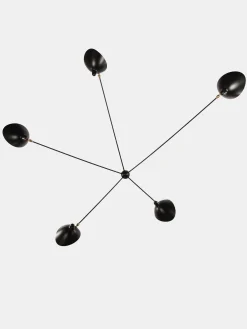 Wall Lamp with Five Fixed Arms