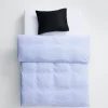 Wall Street Duvet Cover Poplin - Light Blue Mini Stripes