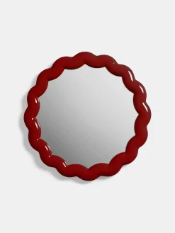 Zigzag Mirror - Burgundy